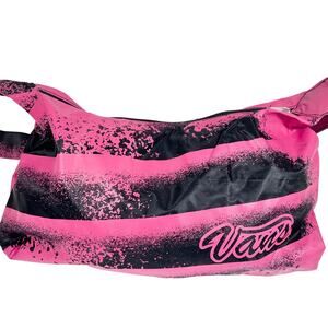 Vans Crossbody Messenger Bag Single Shoulder Strap Pink Black Zipper New w/ Tags
